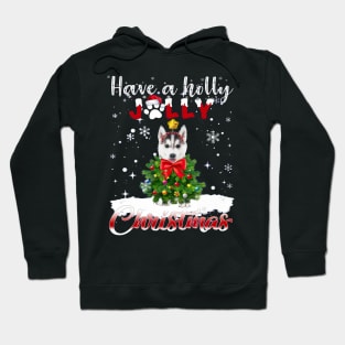 Have A Holly Jolly Christmas Husky Dog Xmas Tree Hoodie